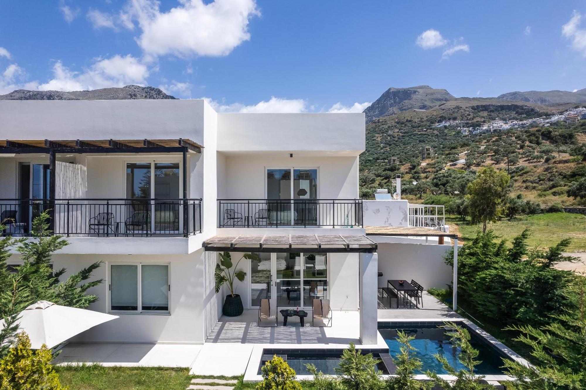 Modern Villa Casa Filo Verde With Private Pool & Bbq,200M From The Beach Plakias Exterior foto