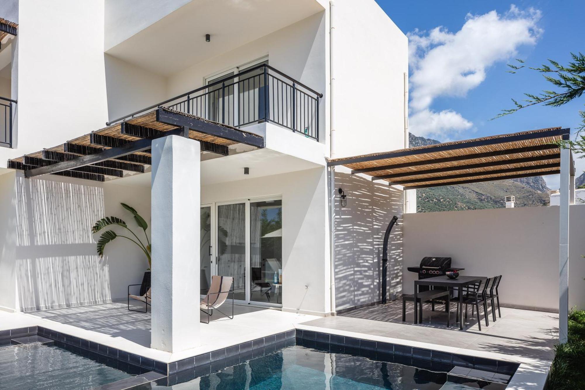 Modern Villa Casa Filo Verde With Private Pool & Bbq,200M From The Beach Plakias Exterior foto